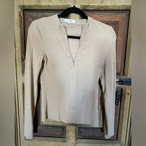 Invisible Zip Long Sleeve
Taupe FlexRib
